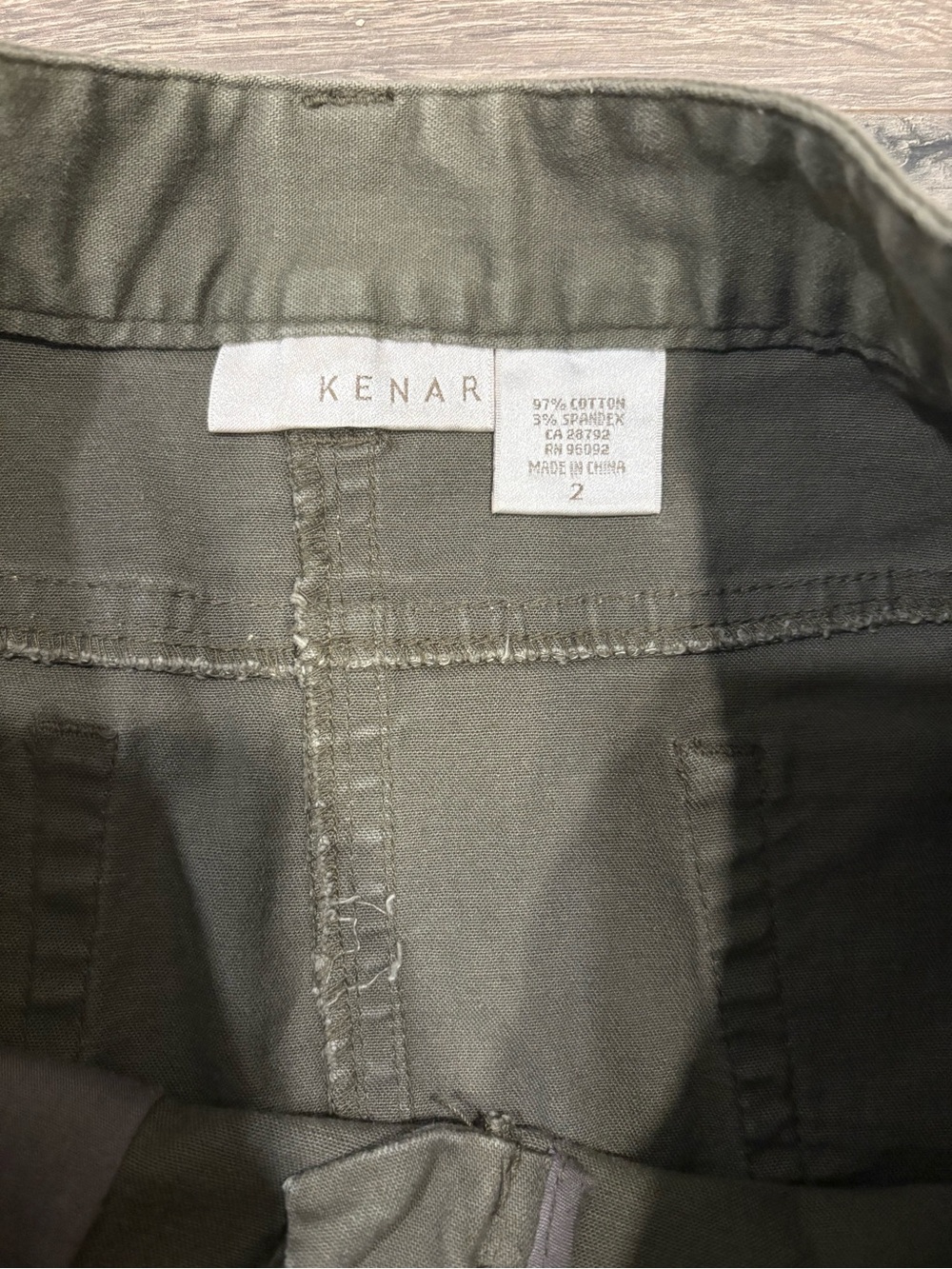 Kenar Olive Utility Mini Skirt - Picture 2 of 3